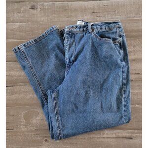 Coldwater Creek Women’s Blue Capris Size 12 Medium Wash  5‎ Pockets